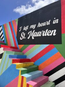 Mural in downtown Philipsburg St. Maarten