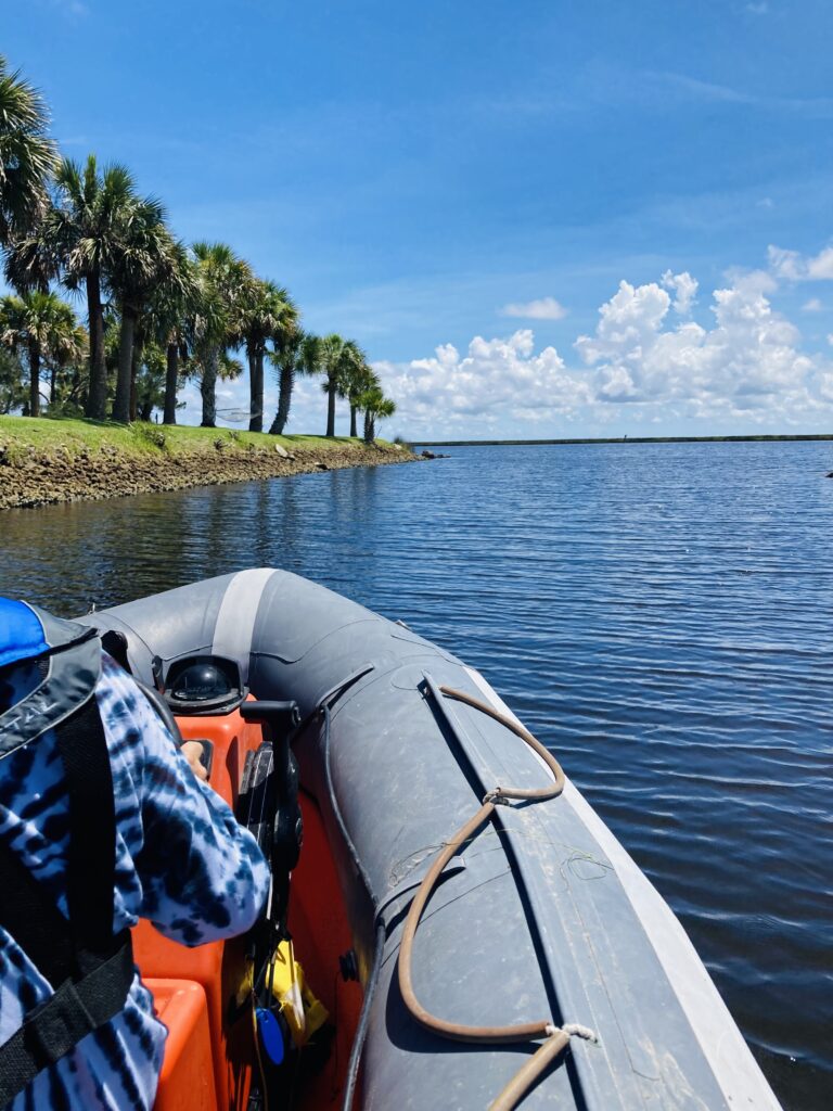 boating on Spring Creek, Fl