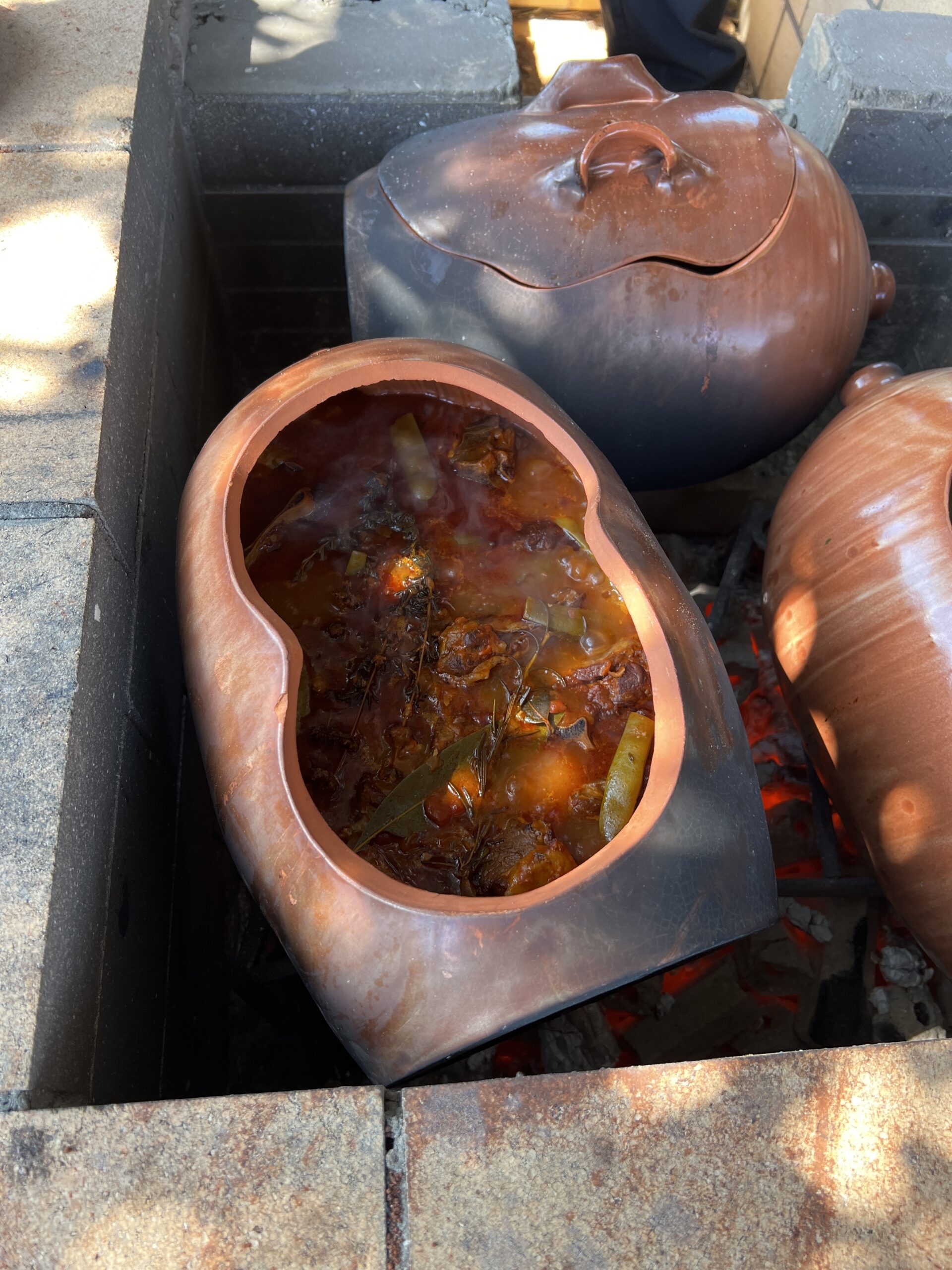 cooking vessel with stew